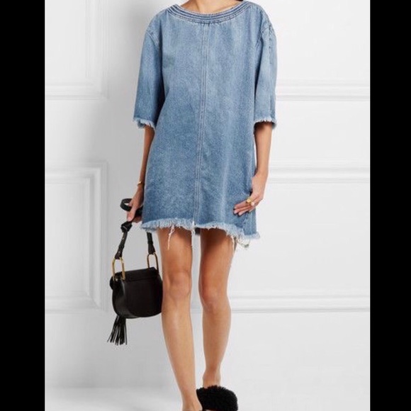Chloe frayed denim dress New with tags - Picture 7 of 8